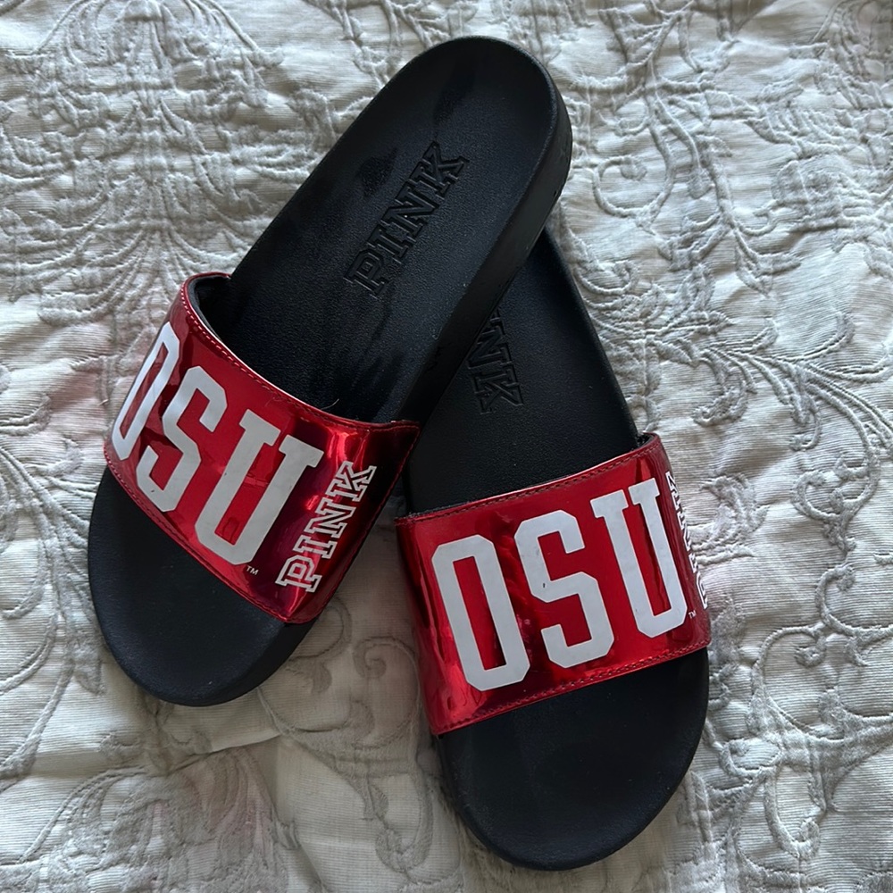 PINK OSU sandals